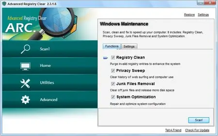 Advanced Registry Clear 2.3.1.6
