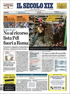 IL SECOLO XIX DEL 01 MARZO 2010