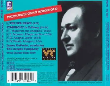 The Oregon Symphony, James DePreist - Erich Wolfgang Korngold: The Sea Hawk; Symphony in F sharp major, Op. 40 (1998)