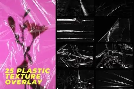 25 Realistic Plastic Wrap Overlay Texture