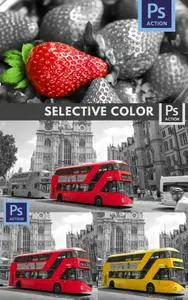 Selective Color Photoshop Action & Photoshop Brush