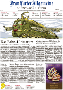 Frankfurter Allgemeine Zeitung am Sonntag, 15. Februar 2015