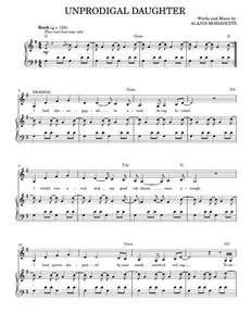 Unprodigal Daughter (from Jagged Little Pill The Musical) - Alanis Morissette (Piano Vocal)