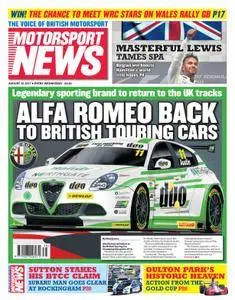 Motorsport News - August 30, 2017