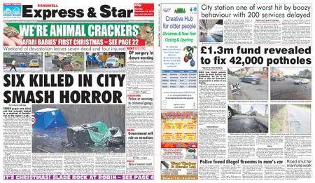 Express and Star Sandwell Edition – December 18, 2017