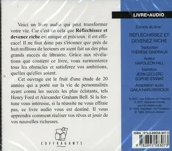 Napoleon Hill, "Réfléchissez et devenez riche" CD audio