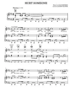 Hurt Someone - Alan Menken (Piano-Vocal-Guitar)