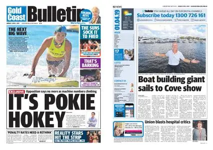 The Gold Coast Bulletin – April 01, 2019