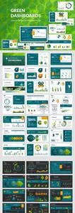 Green Dashboards PowerPoint Presentation Template