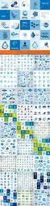 Water aqua logos and symbol vector