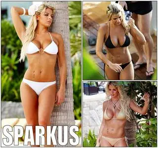 Gemma Atkinson - Bikini Shooting Her New Calendar