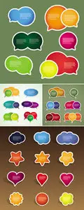 Color Tags Labels Vector
