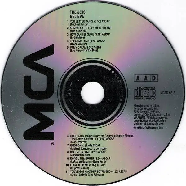 The Jets - Believe (1989) {MCA} **[RE-UP]** / AvaxHome