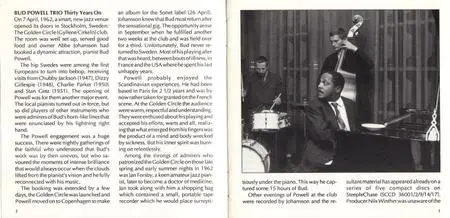 Bud Powell Trio - Budism: Previously Unissued Recordings, Stockholm 1962 (1992) {3CD Set SteepleChase SCCD-30007/9}