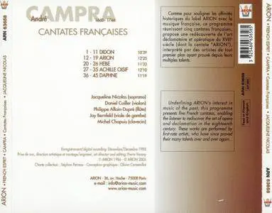 Jacqueline Nicolas, Michel Chapuis, Jay Bernfeld - André Campra: Cantates Françaises (2006) (Repost)