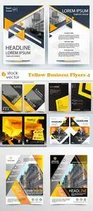 Vectors - Yellow Business Flyers 4