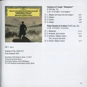 Franz Schubert - Complete Recordings with Maurizio Pollini (2013) [3CD] {Deutsche Grammophon}