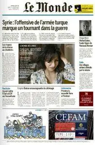 Le Monde du Vendredi 26 Août 2016