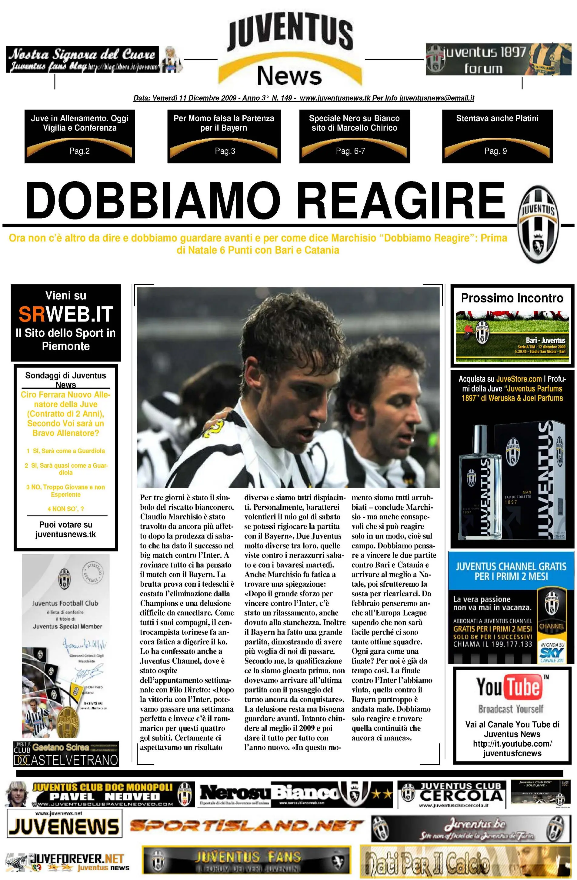 Juventus News 11.12.2009