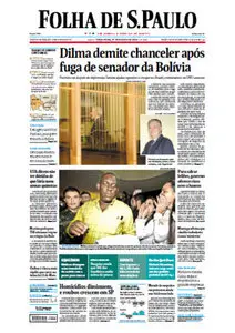  Jornal Folha de São Paulo - 27 de agosto de 2013 - Terça