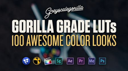 Greyscale Gorilla - Gorillla Grade LUTs (Win/Mac)