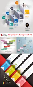 Vectors - Infographics Backgrounds 24