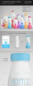 GraphicRiver Sanitary Hygiene | Drink Bottle Mock-Up