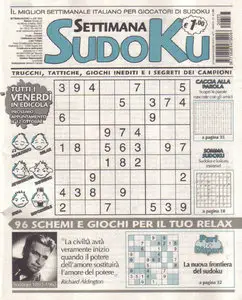 Settimana Sudoku n. 373 del 05 Ottobre 2012