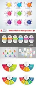 Vectors - Shiny Option Infographics 40