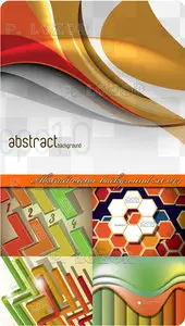 Abstract vector background set 044