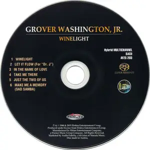 Grover Washington, Jr. - Winelight (1980) [2015 Audio Fidelity SACD AFZ5 203]