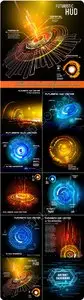 Abstract techno background vector