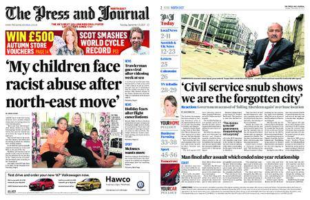 The Press and Journal North East – September 19, 2017
