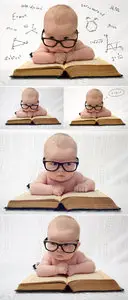 Stock Photo - Clever Baby
