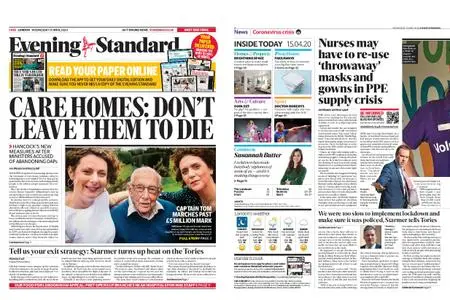 London Evening Standard – April 15, 2020