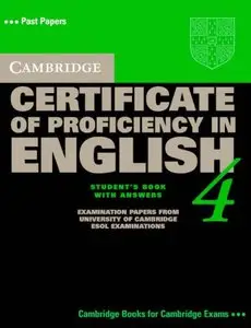 Cambridge Certificate of Proficiency in English 4 Student's Book with Answers 