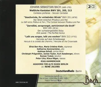 René Jacobs - J.S. Bach: Secular Cantatas (1999)