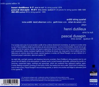 Henri Dutilleux, Pascal Dusapin - String Quartets