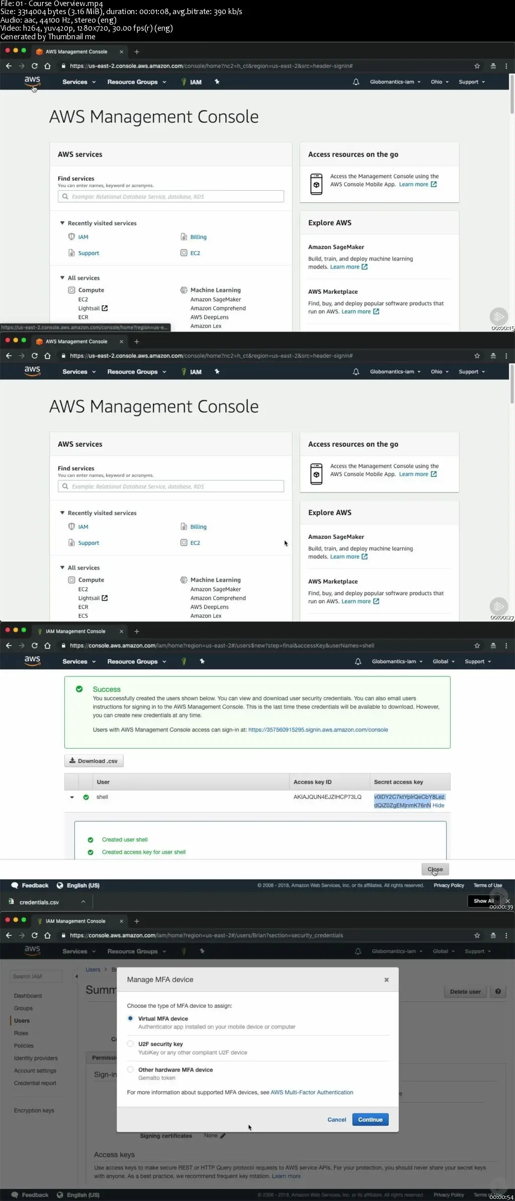 Identity and Access Management on AWS: Users