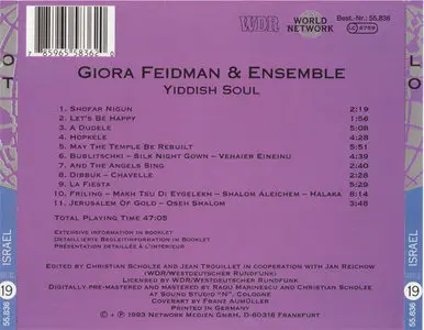 Giora Feidman & Ensemble - Yiddish Soul (1993)