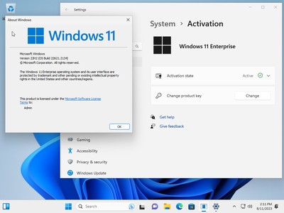 Windows 11 Enterprise 22H2 Build 22621.2134 (No TPM Required) With Office 2021 Pro Plus Multilingual Preactivated August 2023
