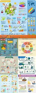Infographics and diagram design elements vector set 187