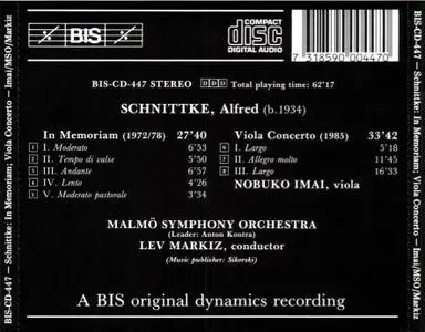 Alfred Schnittke - In Memoriam and Viola Concerto (1989) {BIS Schnittke Edition, BIS-447} (Item #4)