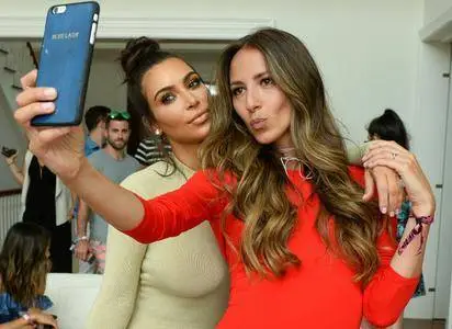 Kim Kardashian at the Revolve Clothing Hampton House Summer Party on July 16, 2016