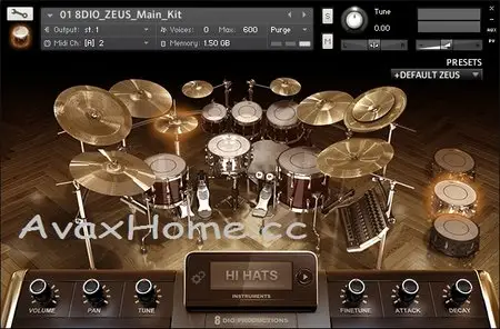 8Diо Zeus Drum KONTAKT