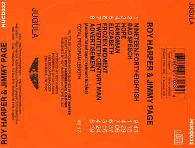 Roy Harper & Jimmy Page - Whatever Happened To Jugula (1985) [1999, Science Friction, HUCD032 ] Re-up