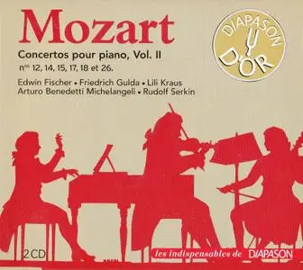 Edwin Fischer, Friedrich Gulda, Lili Kraus, Arturo Benedetti - Mozart: Concertos pour piano Nos. 12, 14, 15, 17, 18 & 26 (2017)