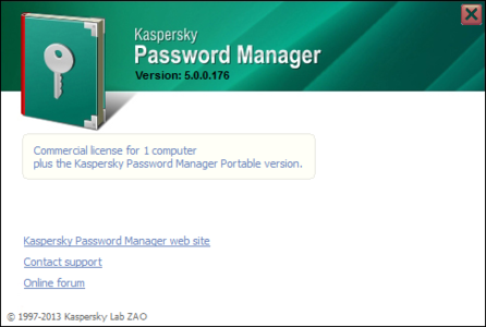 Kaspersky Password Manager 5.0.0.176