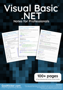 Visual Basic® .NET Notes for Professionals