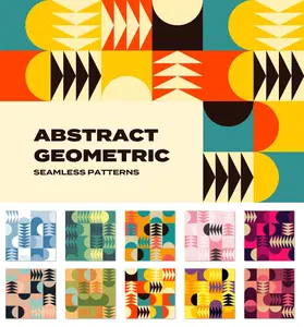 EE - Abstract Geometric Shape Seamless Patterns K2NXRCX